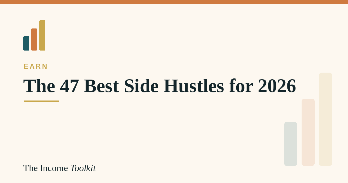 The 47 best side hustles for 2026 - The Income Toolkit