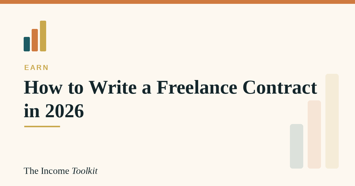 How to write a freelance contract in 2026 - The Income Toolkit